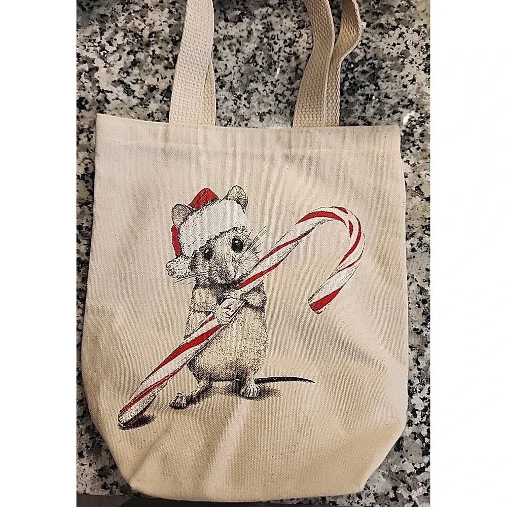 Santa‎ Mouse Gift Tote Bag